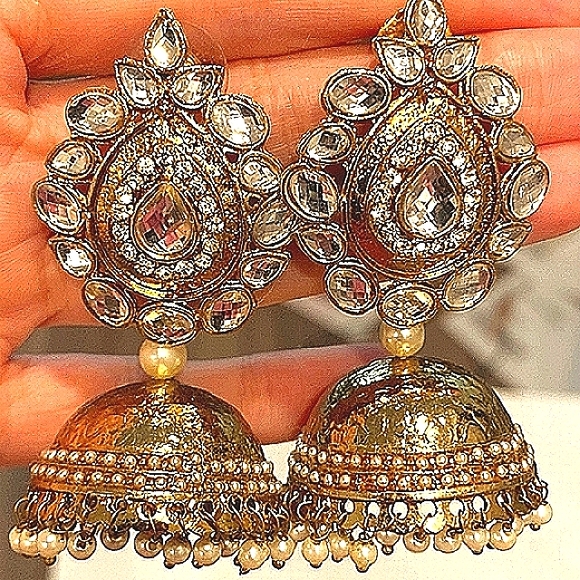 India Beauty by eurokatgifts Jewelry - Sabhyasachi Jhumka Indian Earrings New